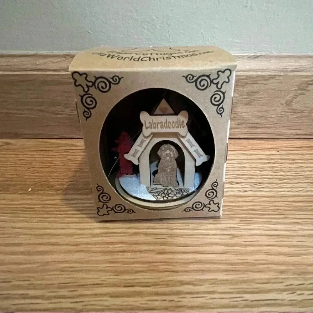 Ginger Cottages Labradoodle Christmas Ornament New In Box Dog Lover Gift